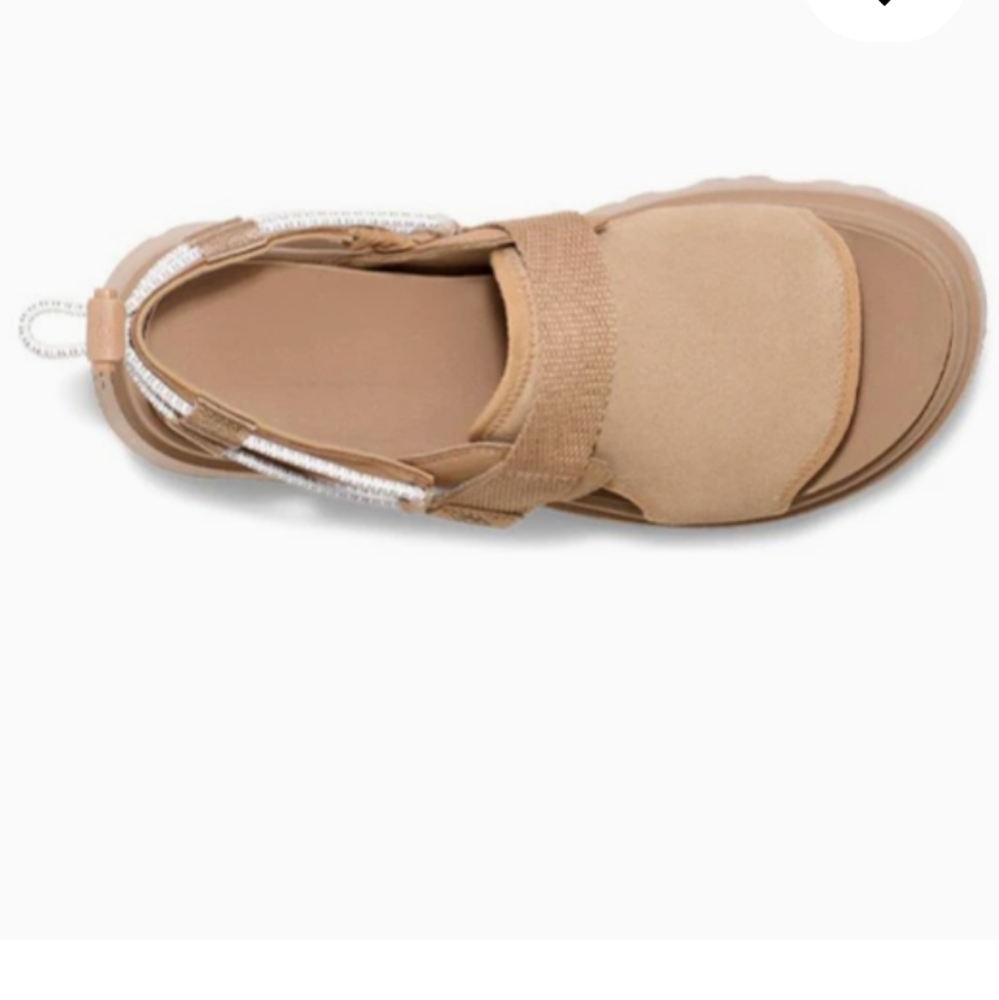 Ugg Cady Plateform Sandals In Sand Suede Leather Designer Summer Walking Shoe 78 - Picture 4 of 11
